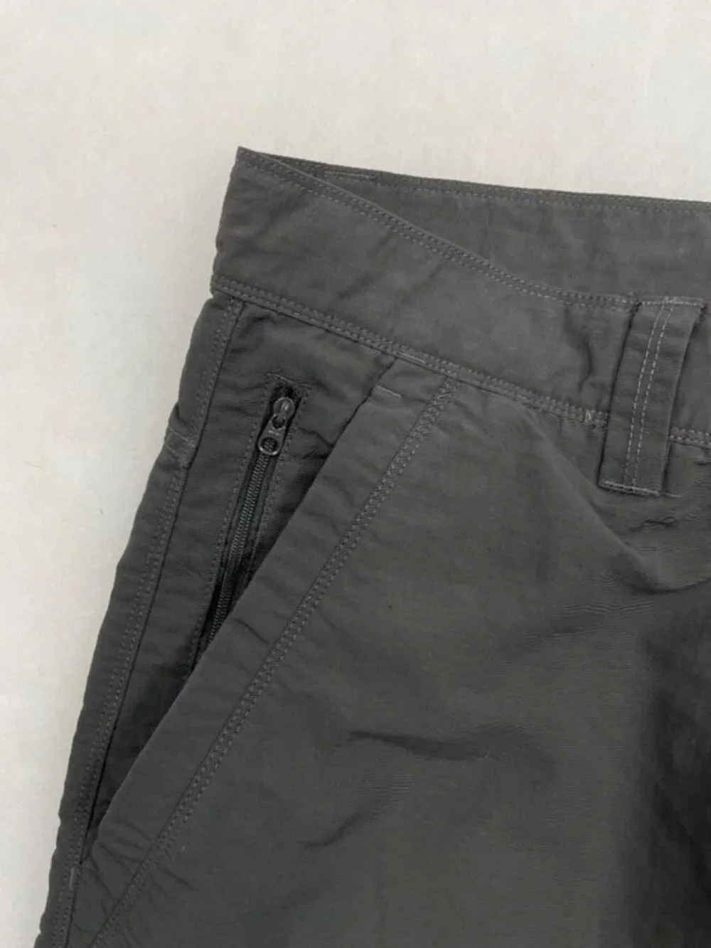 The North Face Paramount Cargo Shorts Granite Grey Nylon Hiking Technical Men 34